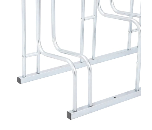 vidaXL velosipēdu statīvs, 5 velosipēdiem, cinkots tērauds