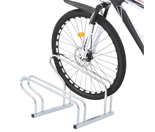 vidaXL velosipēdu statīvs, 2 velosipēdiem, cinkots tērauds