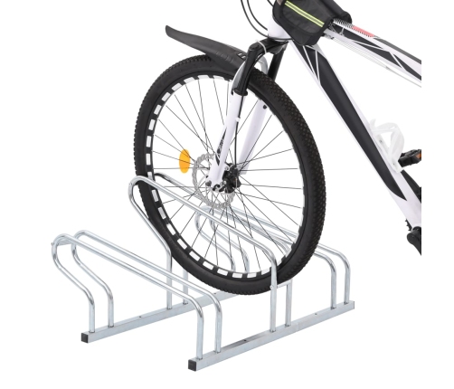 vidaXL velosipēdu statīvs, 3 velosipēdiem, cinkots tērauds