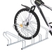 vidaXL velosipēdu statīvs, 4 velosipēdiem, cinkots tērauds