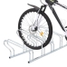 vidaXL velosipēdu statīvs, 5 velosipēdiem, cinkots tērauds