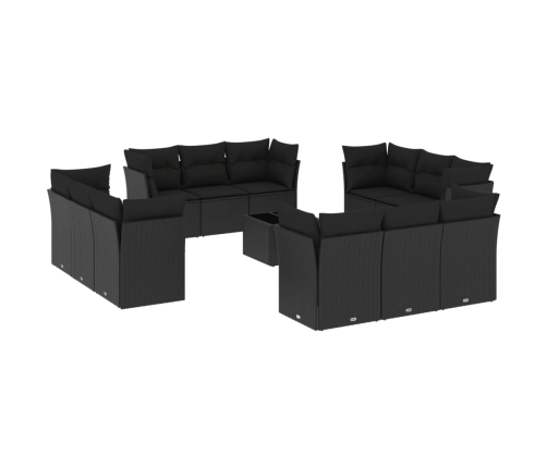 13-Daļīgs Dārza Dīvāna Komplekts Ar Matračiem, Pe Rotangpalma Vidaxl