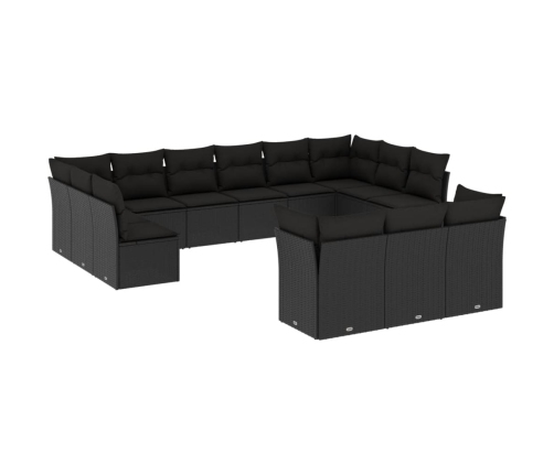 13-Daļīgs Dārza Dīvāna Komplekts Ar Matračiem, Pe Rotangpalma Vidaxl