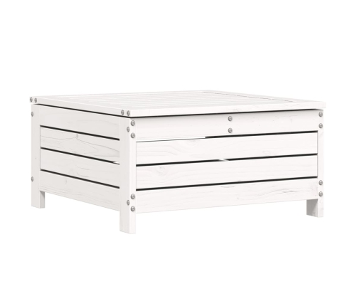 11-Daļīgs Dārza Dīvānu Komplekts, Priedes Masīvkoks, Balts Vidaxl