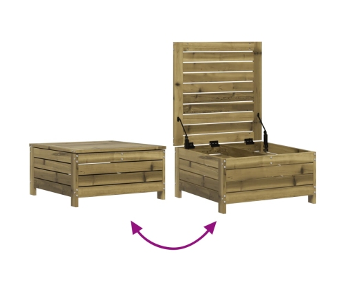 10-Daļīgs Dārza Dīvānu Komplekts, Impregnēts Priedes Koks Vidaxl