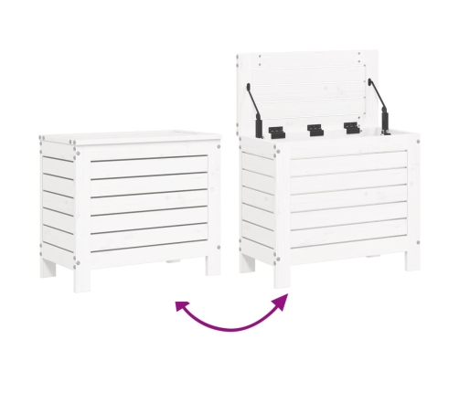 10-Daļīgs Dārza Dīvānu Komplekts, Balts Priedes Masīvkoks Vidaxl