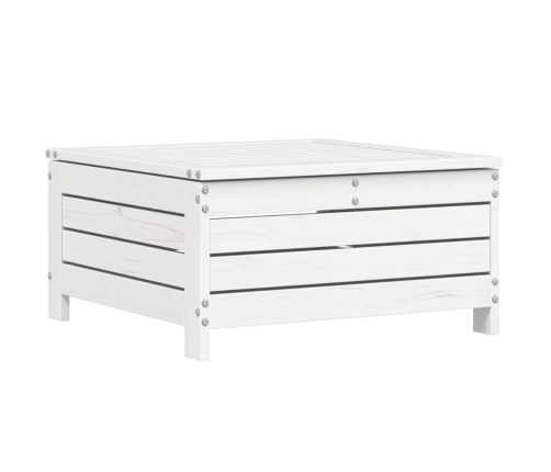 10-Daļīgs Dārza Dīvānu Komplekts, Balts Priedes Masīvkoks Vidaxl