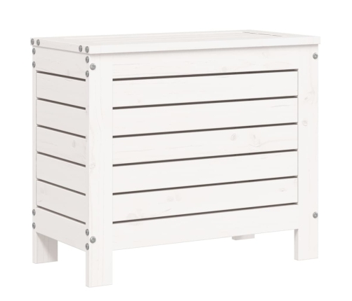 10-Daļīgs Dārza Dīvānu Komplekts, Balts Priedes Masīvkoks Vidaxl