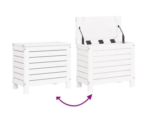 10-Daļīgs Dārza Dīvānu Komplekts, Balts Priedes Masīvkoks Vidaxl