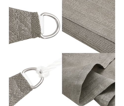 vidaXL saulessargs, 160 g/m², taisnstūra, gaiši pelēks, 2x3 m, HDPE