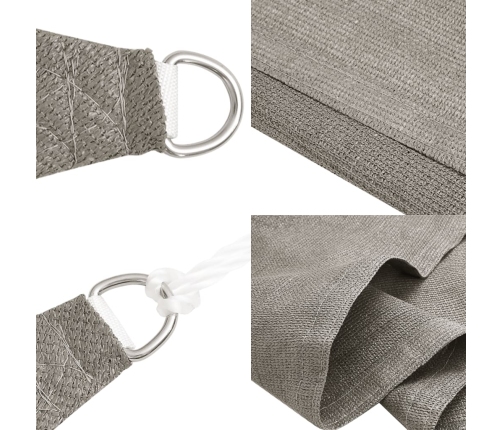 vidaXL saulessargs, 160 g/m², taisnstūra, gaiši pelēks, 5x8 m, HDPE