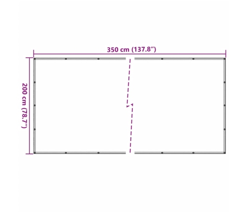 vidaXL piekabes tīkls, zaļš, 2x3,5 m, HDPE