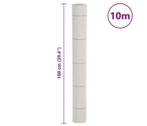 Weed Membrane White 1X10 M Pp Vidaxl