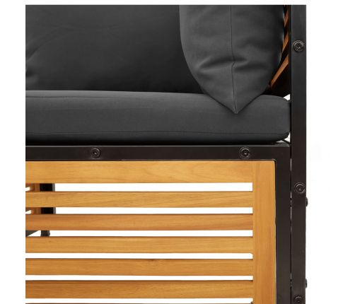 10-Daļīgs Dārza Atpūtas Mēbeļu Komplekts Ar Matračiem, Akācija Vidaxl