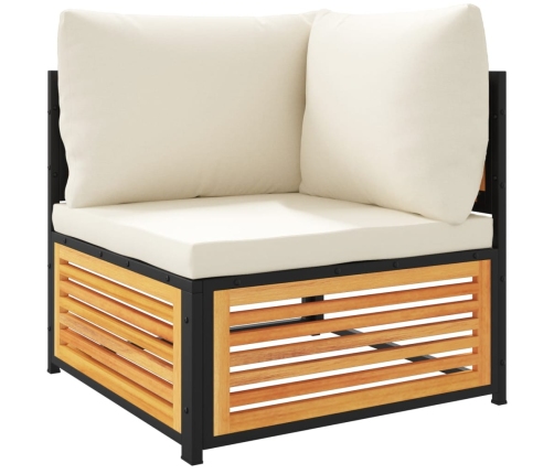 vidaXL 10-daļīgs dārza atpūtas mēbeļu komplekts ar matračiem, akācija