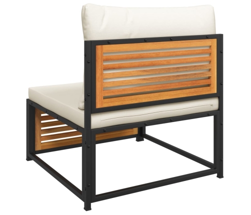 vidaXL 10-daļīgs dārza atpūtas mēbeļu komplekts ar matračiem, akācija