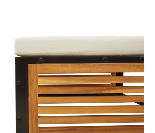 11-Daļīgs Dārza Dīvānu Komplekts Ar Matračiem, Akācija Vidaxl