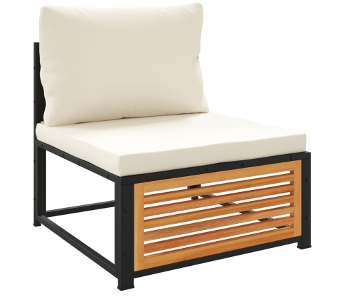 11-Daļīgs Dārza Dīvānu Komplekts Ar Matračiem, Akācija Vidaxl