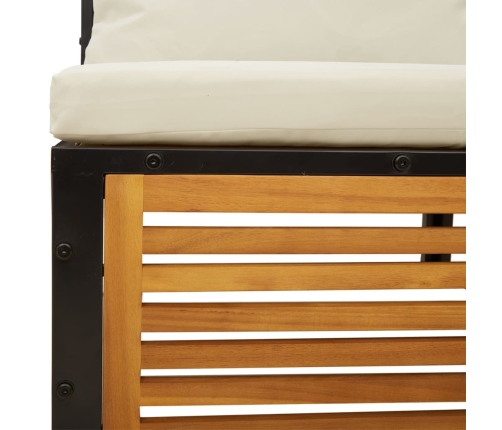 11-Daļīgs Dārza Dīvānu Komplekts Ar Matračiem, Akācija Vidaxl