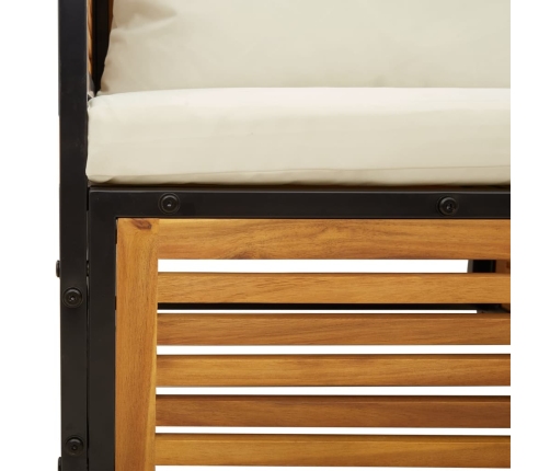 vidaXL 12-daļīgs dārza dīvānu komplekts ar matračiem, akācija