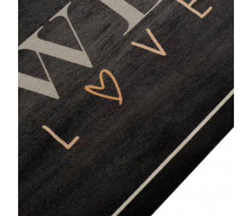 Virtuves Paklājs, Mazgājams, Kafijas Dizains, 60X180 Cm, Samts Vidaxl