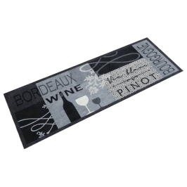 Virtuves Paklājs, Mazgājams, Vīna Apdruka, 45X150 Cm , Samts Vidaxl