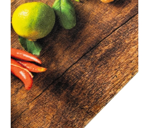 Virtuves Paklājs, Mazgājams, Garšvielu Apdruka, 60X180 Cm Vidaxl