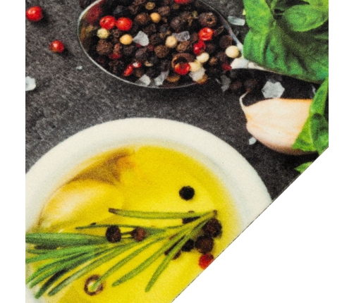 vidaXL virtuves paklājs, mazgājams, garšvielu apdruka, 60x180 cm