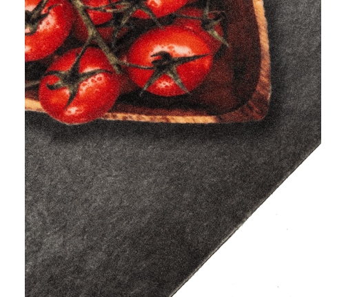 vidaXL virtuves paklājs, mazgājams, ar uzrakstu, 60x300 cm , samts