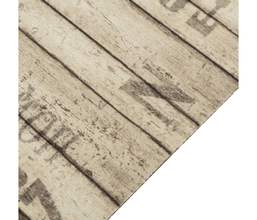 vidaXL virtuves paklājs, mazgājams, žoga apdruka, 60x300 cm, samts