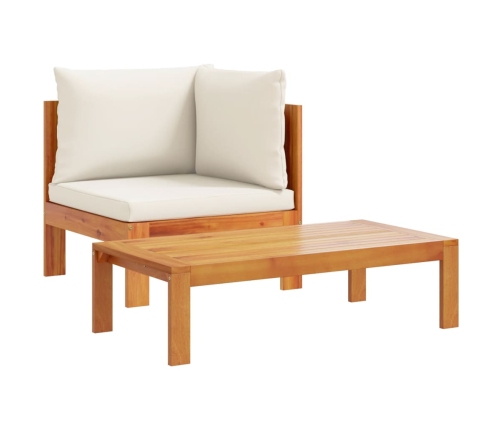 10-Daļīgs Dārza Atpūtas Mēbeļu Komplekts Ar Matračiem, Akācija Vidaxl