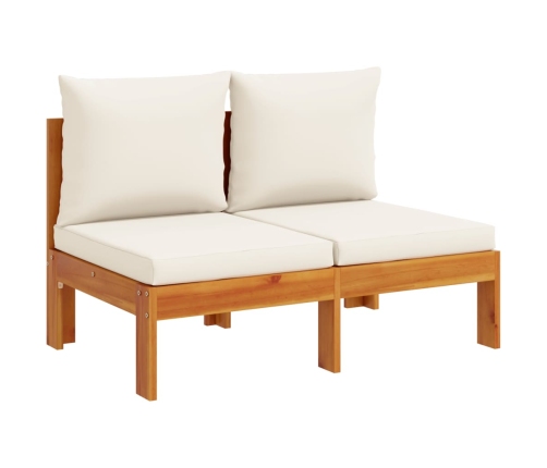 10-Daļīgs Dārza Atpūtas Mēbeļu Komplekts Ar Matračiem, Akācija Vidaxl