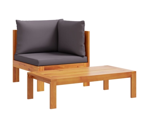 10-Daļīgs Dārza Atpūtas Mēbeļu Komplekts Ar Matračiem, Akācija Vidaxl