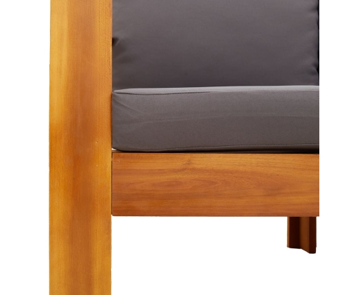 10-Daļīgs Dārza Atpūtas Mēbeļu Komplekts Ar Matračiem, Akācija Vidaxl