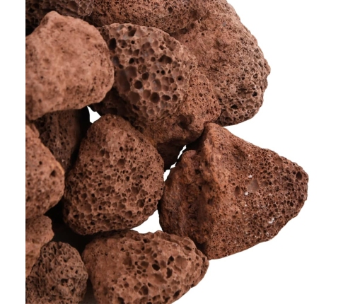 Vulkāniskie Ieži, 10 Kg, Sarkani, 3-5 Cm Vidaxl