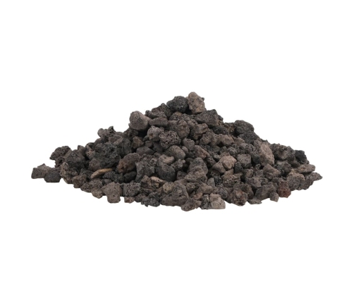 vidaXL vulkāniskie ieži, 10 kg, melni, 1-2 cm