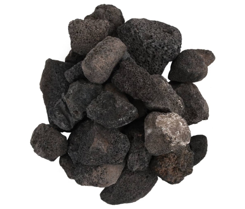 Vulkāniskie Ieži, 10 Kg, Melni, 5-8 Cm Vidaxl