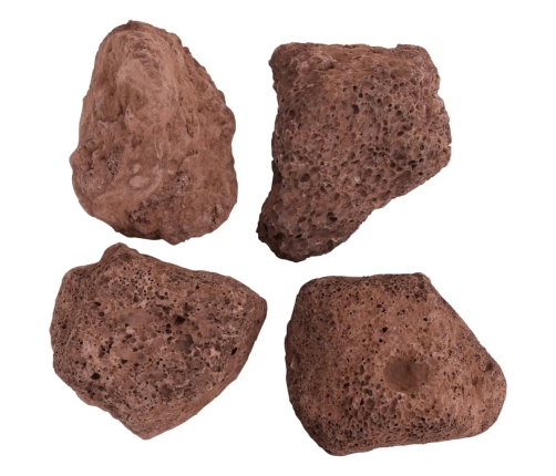 Vulkāniskie Ieži, 10 Kg, Sarkani, 10-30 Cm Vidaxl