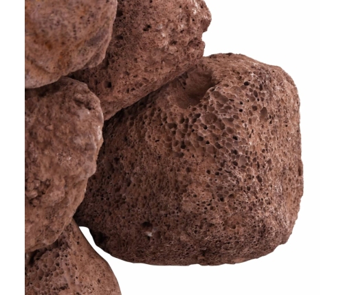 vidaXL vulkāniskie ieži, 25 kg, sarkani, 10-30 cm