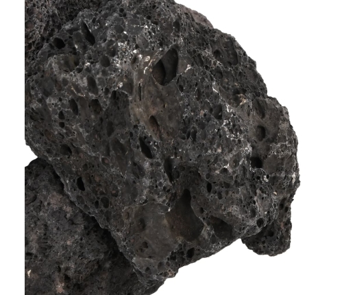 vidaXL vulkāniskie ieži, 10 kg, melni, 10-30 cm