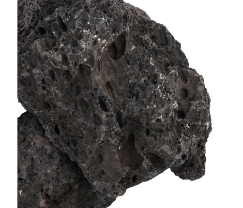 vidaXL vulkāniskie ieži, 25 kg, melni, 10-30 cm