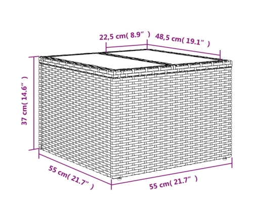 vidaXL 10-daļīgs dārza dīvāna komplekts, matrači, brūna PE rotangpalma