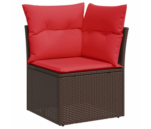 11-Daļīgs Dārza Dīvāna Komplekts, Matrači, Brūna Pe Rotangpalma Vidaxl