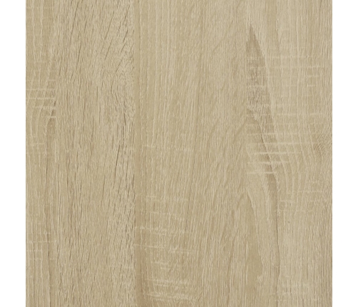 vidaXL gultas rāmis, ozola krāsā, 120x190cm, inženierijas koks, metāls