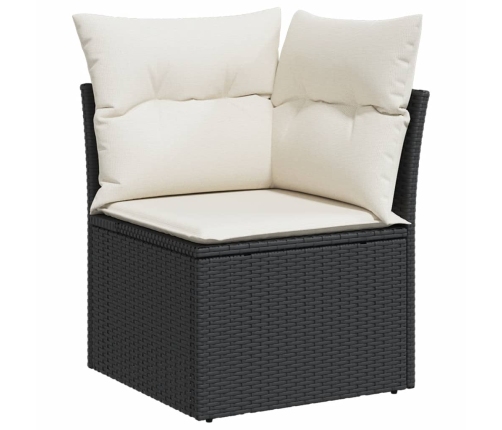 vidaXL 10-daļīgs dārza dīvāna komplekts, matrači, brūna PE rotangpalma