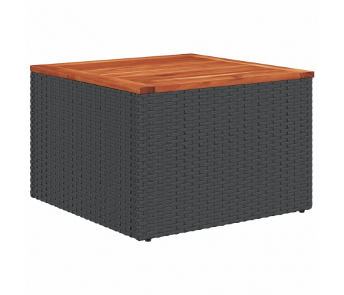 vidaXL 11-daļīgs dārza dīvāna komplekts, matrači, melna PE rotangpalma