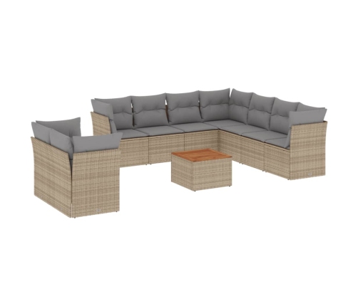 11-Daļīgs Dārza Dīvāna Komplekts Ar Matračiem,Pe Rotangpalma Vidaxl