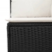 14-Daļīgs Dārza Dīvāna Komplekts, Matrači, Melna Pe Rotangpalma Vidaxl