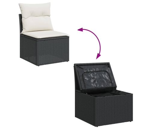 13-Daļīgs Dārza Dīvāna Komplekts Ar Matračiem, Pe Rotangpalma Vidaxl