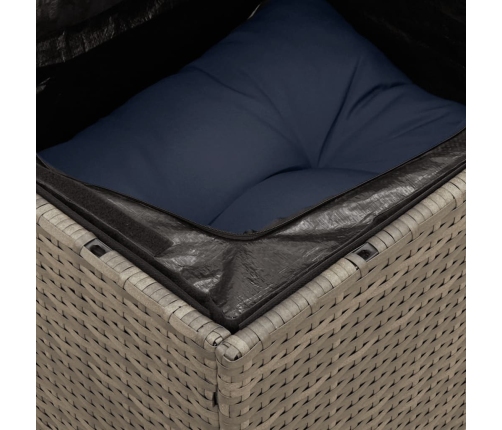 12-Daļīgs Dārza Dīvānu Komplekts Ar Matračiem, Pelēks Pe Vidaxl